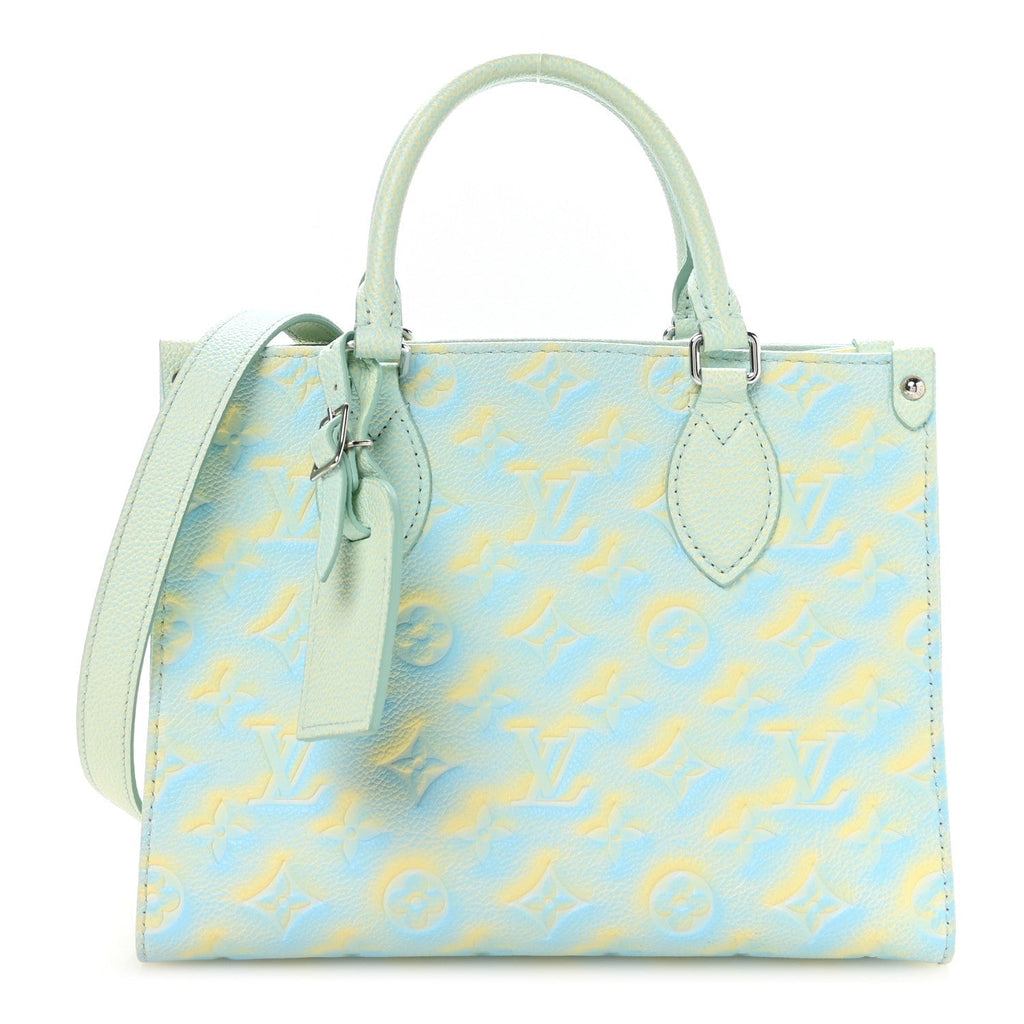 Empreinte Monogram Summer Stardust Onthego PM  Water Green