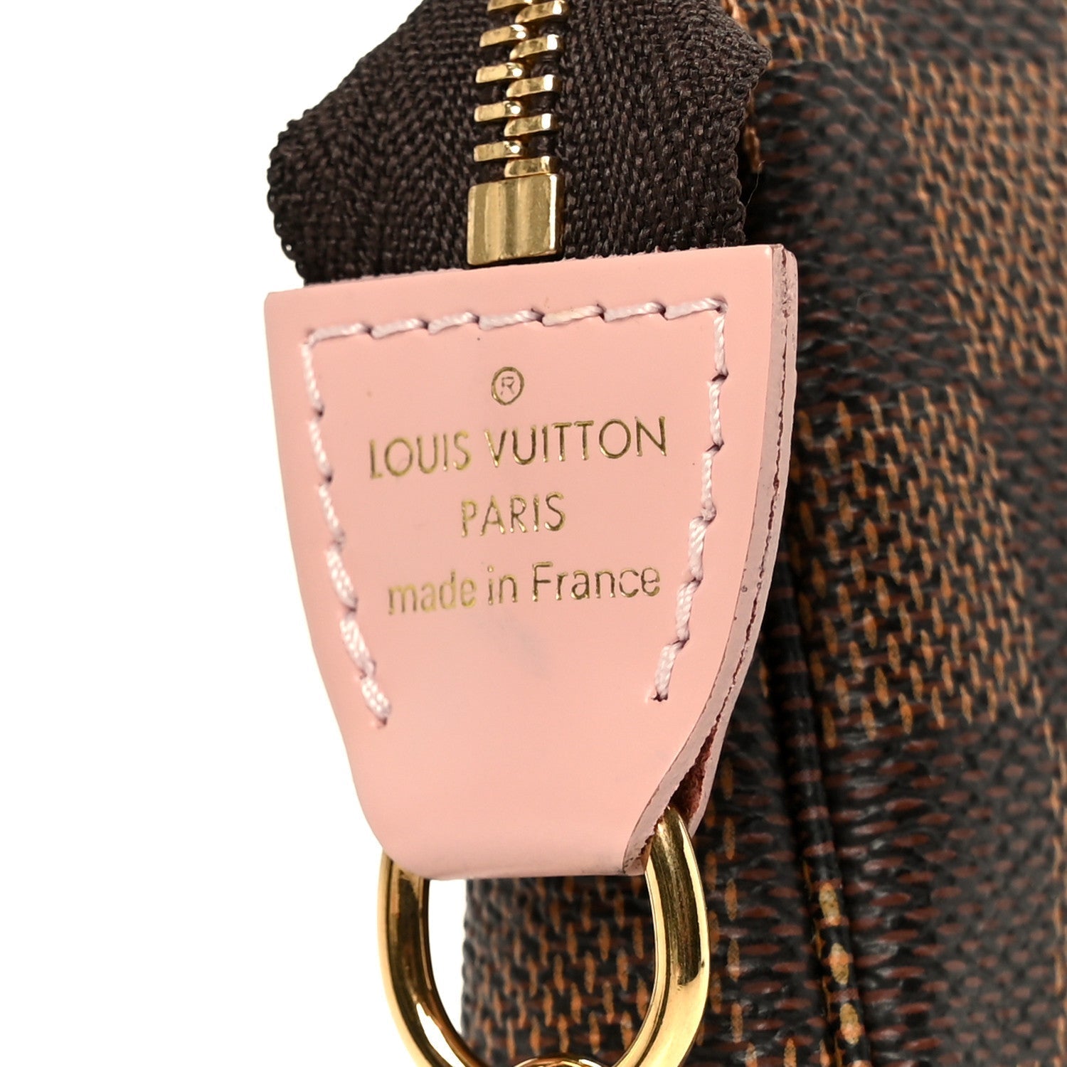 Damier Ebene 2020 Christmas Animation Big Wheel Mini Pochette Accessories Rose Ballerine