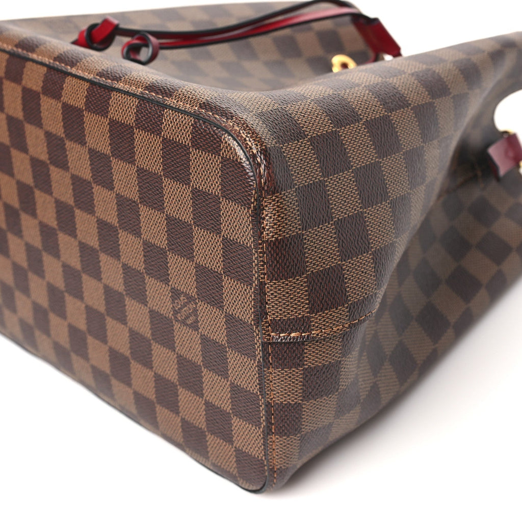 Damier Ebene Neonoe MM  Cherry Berry