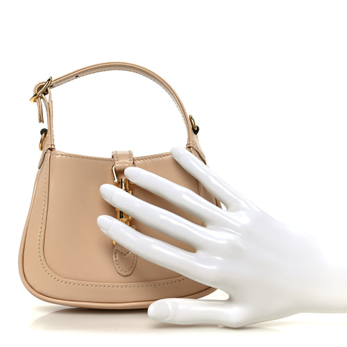 Boarded Dyana Lux Calfskin Nano Jackie 1961 Hobo Souffle Rose