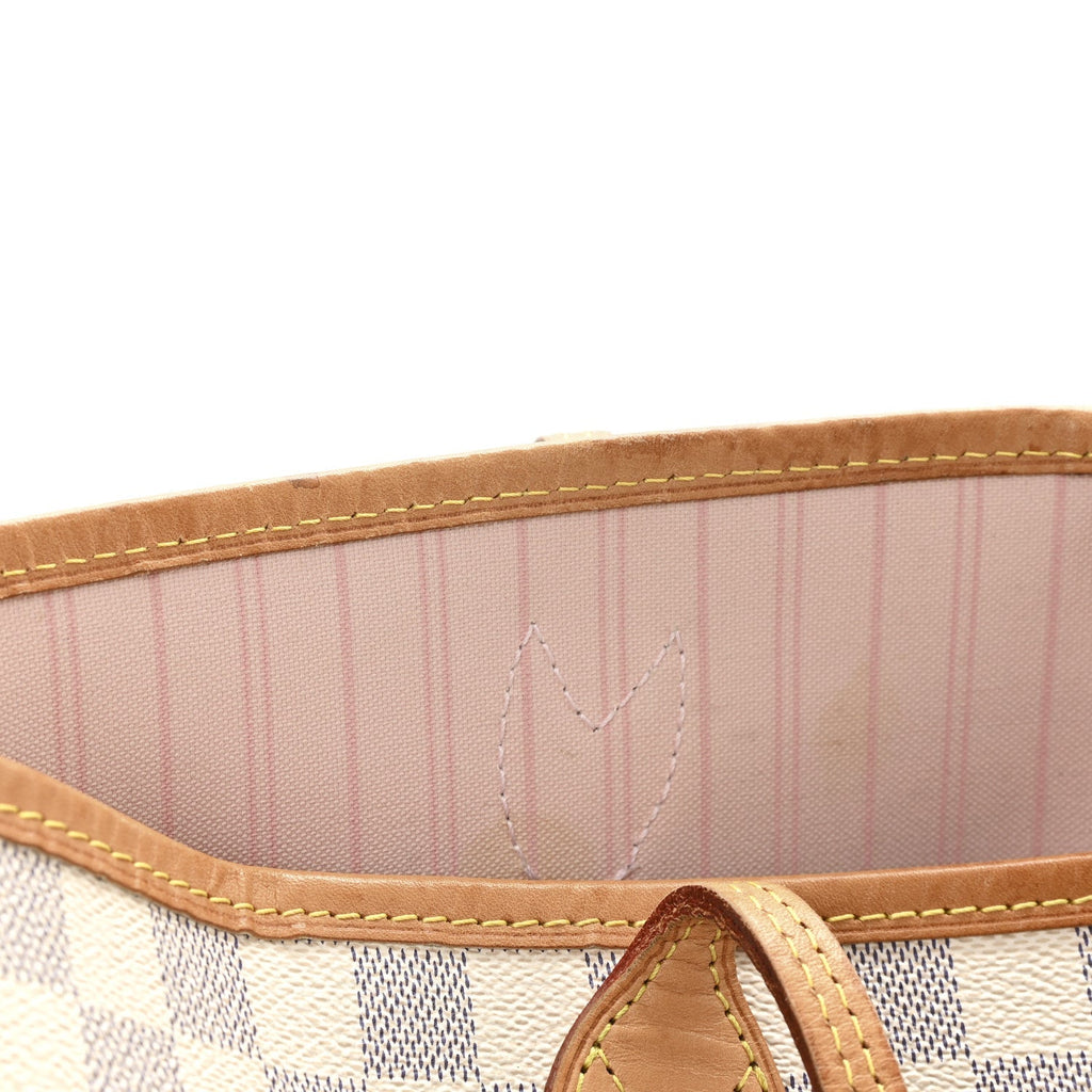 Damier Azur Neo Neverfull MM Rose Ballerine