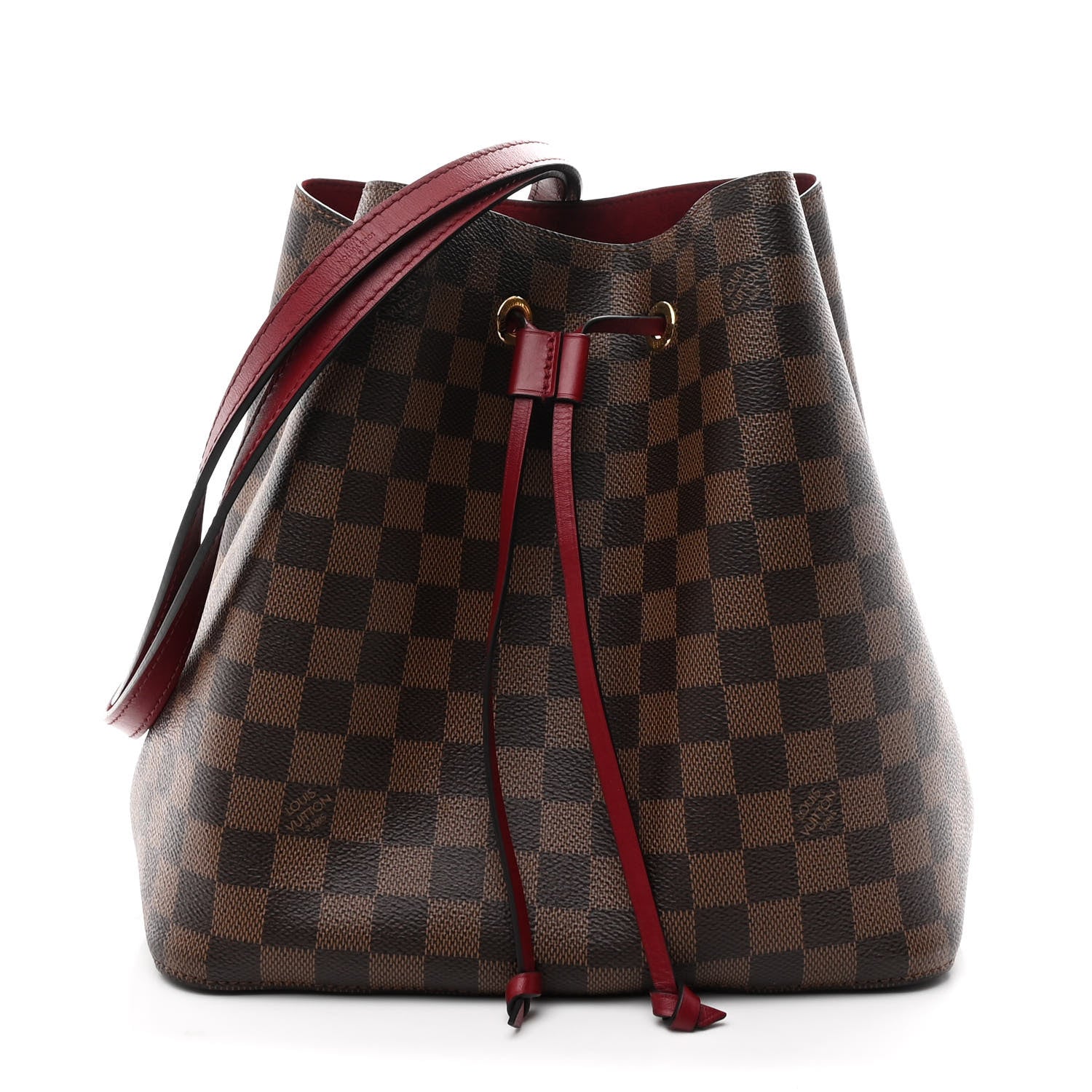 Damier Ebene Neonoe MM Cherry Berry