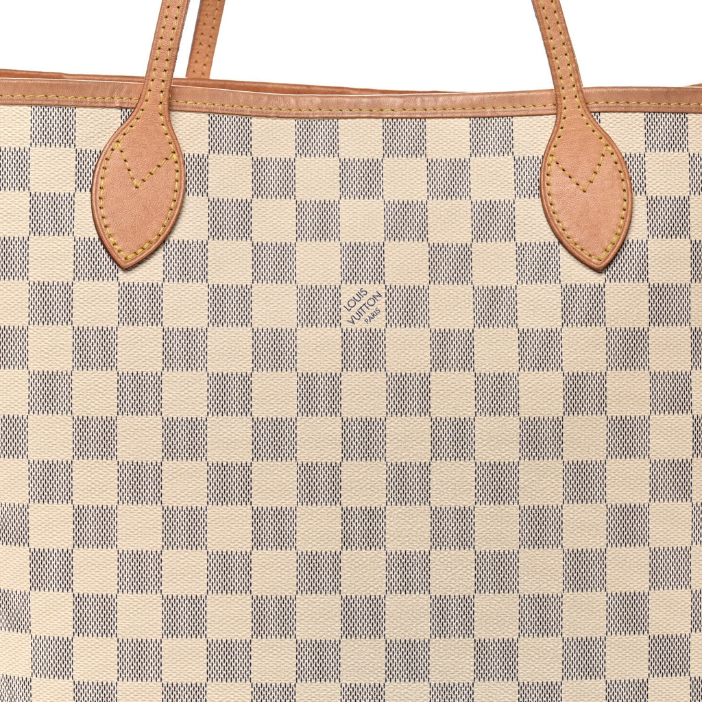 Damier Azur Neo Neverfull MM Rose Ballerine