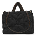 Econyl Monogram Pillow Giant Onthego MM Black