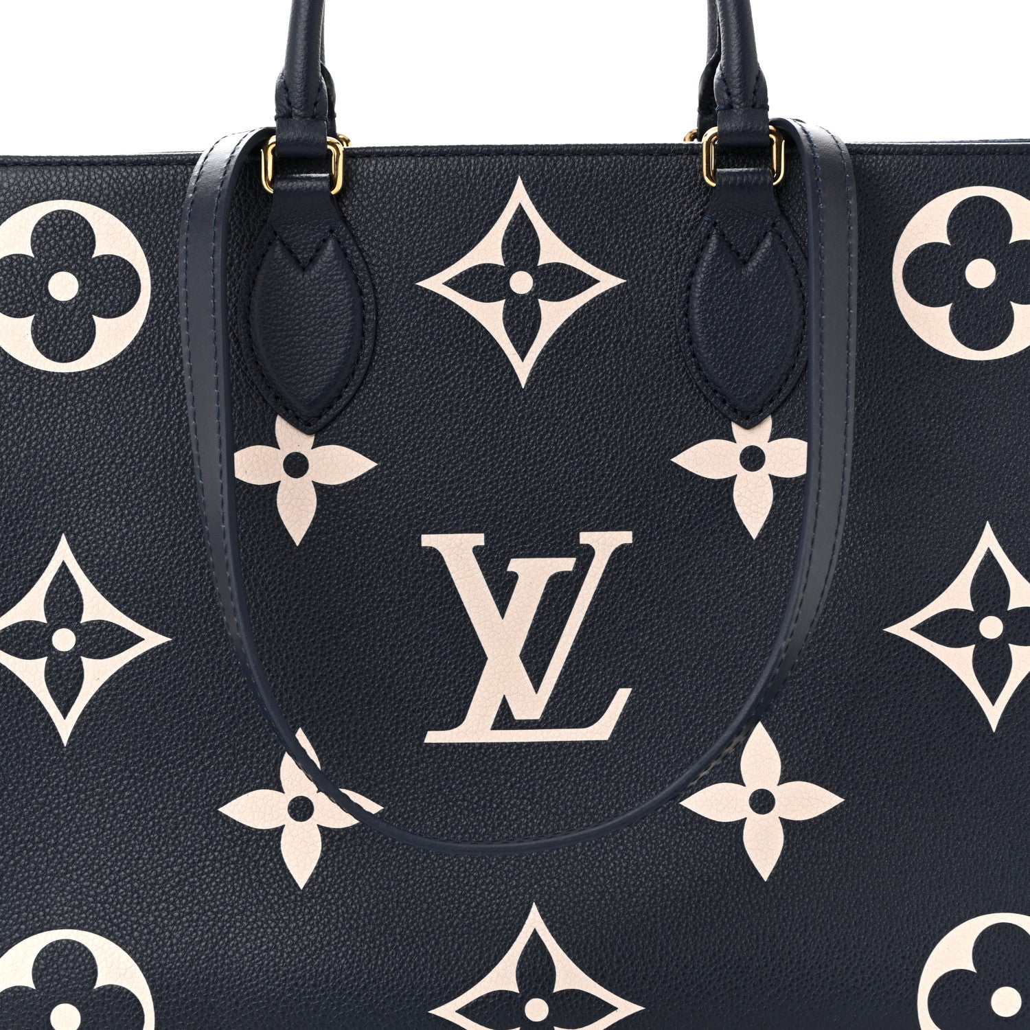 Empreinte Monogram Giant Onthego MM Navy Creme