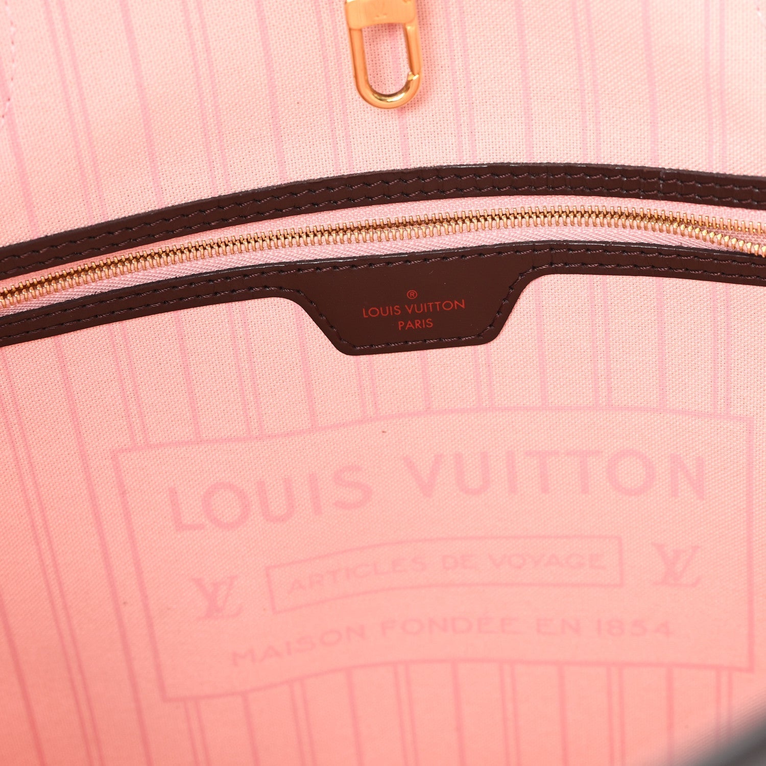 Damier Ebene Neo Neverfull MM Rose Ballerine