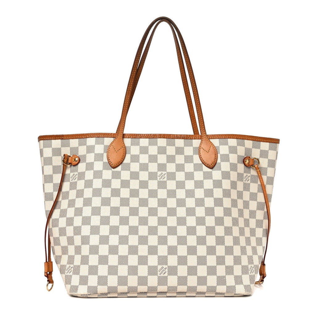 Damier Azur Neo Neverfull MM Rose Ballerine