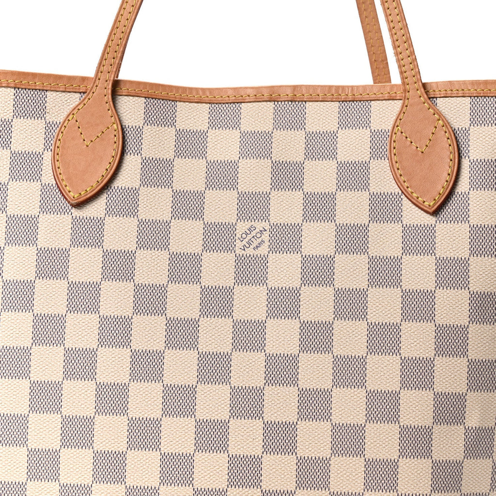 Damier Azur Neo Neverfull MM Rose Ballerine
