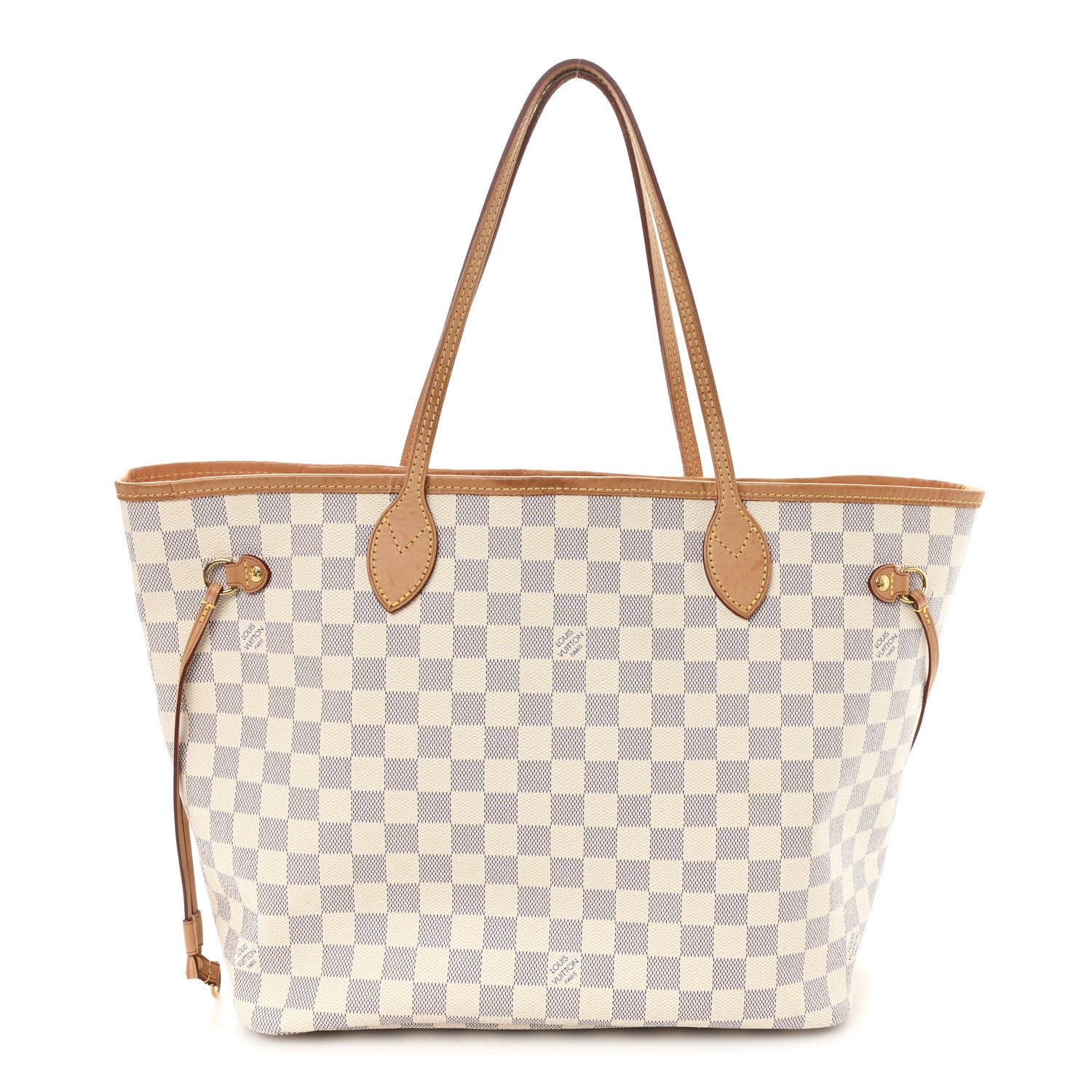 Damier Azur Neo Neverfull MM Rose Ballerine