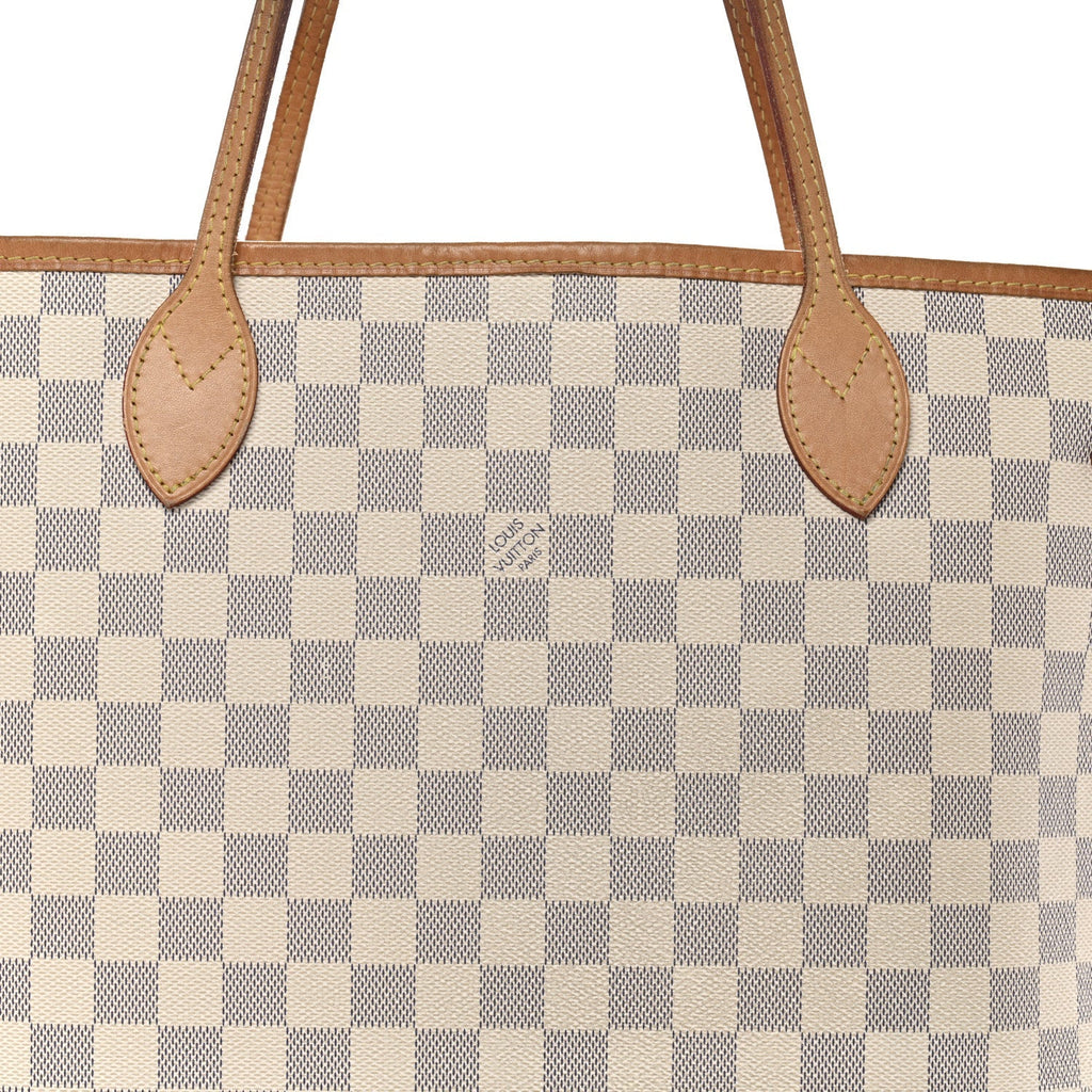 Damier Azur Neo Neverfull MM Rose Ballerine