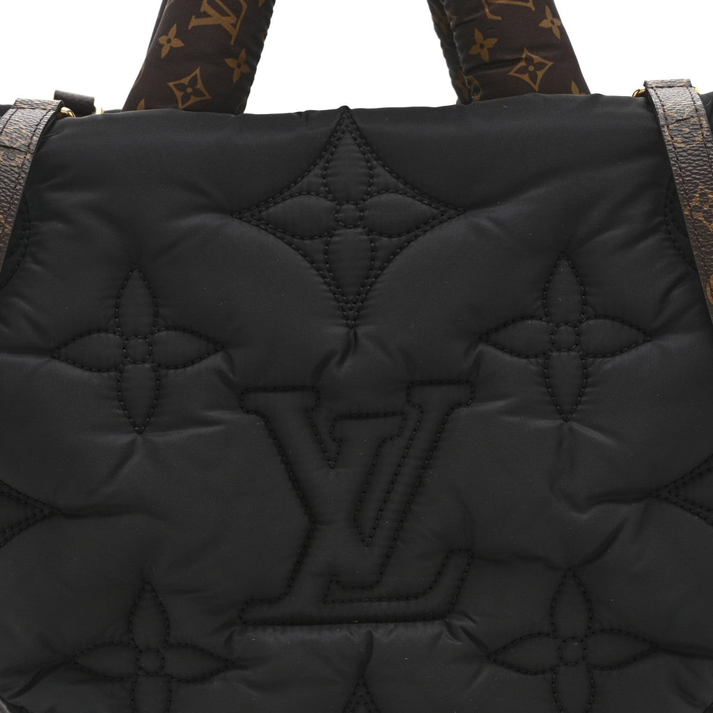 Econyl Monogram Pillow Giant Onthego MM Black