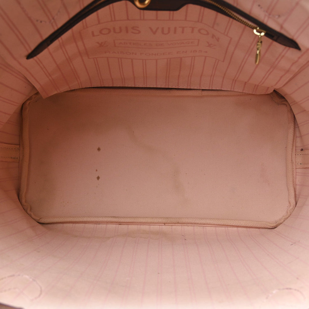 Damier Ebene Neo Neverfull MM Rose Ballerine