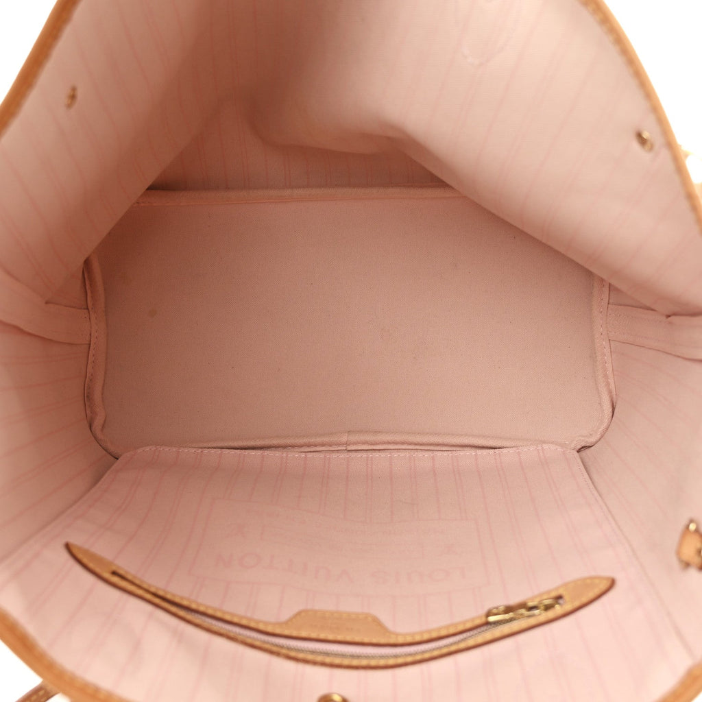 Damier Azur Neo Neverfull MM Rose Ballerine