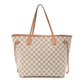 Damier Azur Neo Neverfull MM Rose Ballerine