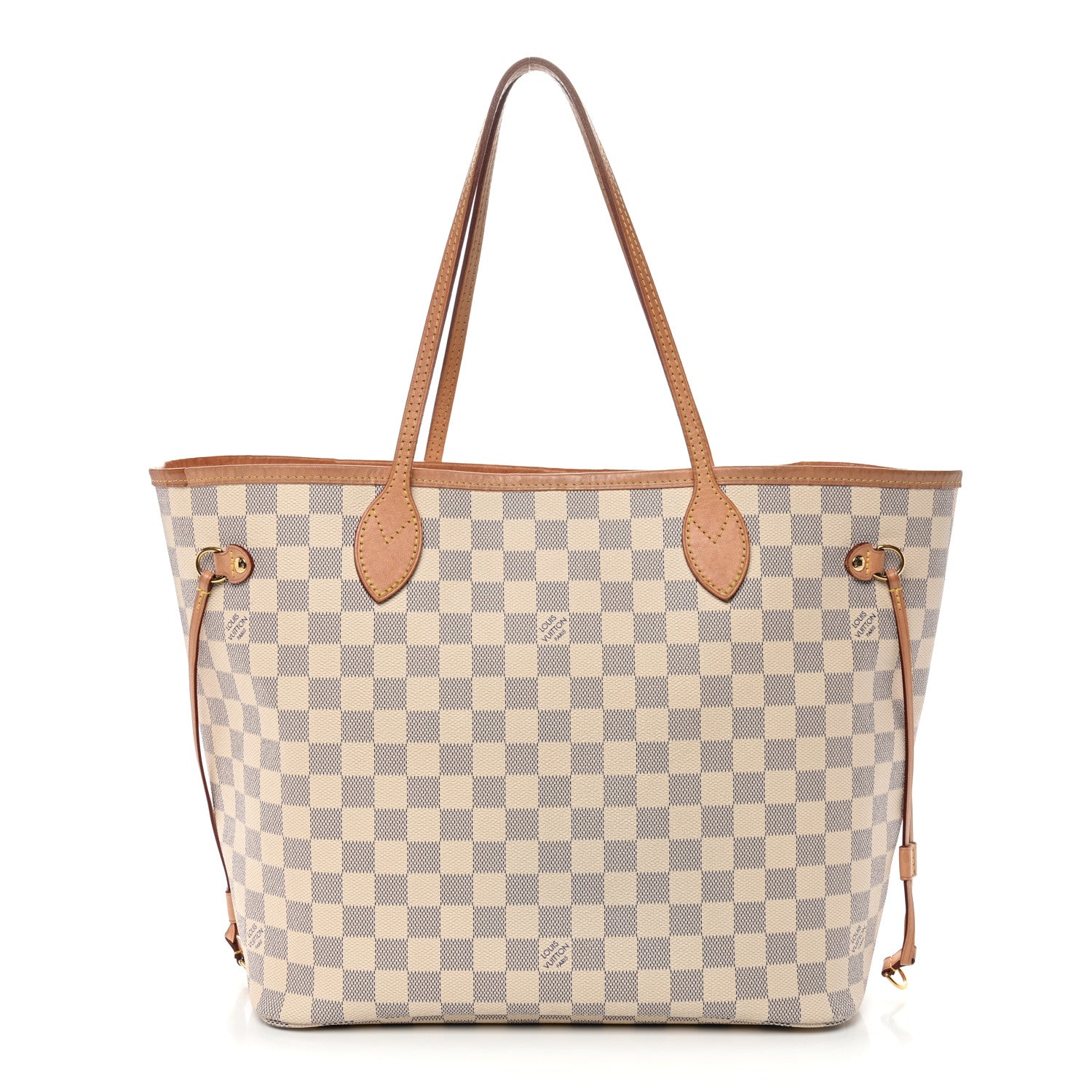 Damier Azur Neo Neverfull MM Rose Ballerine