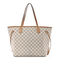 Damier Azur Neo Neverfull MM Rose Ballerine