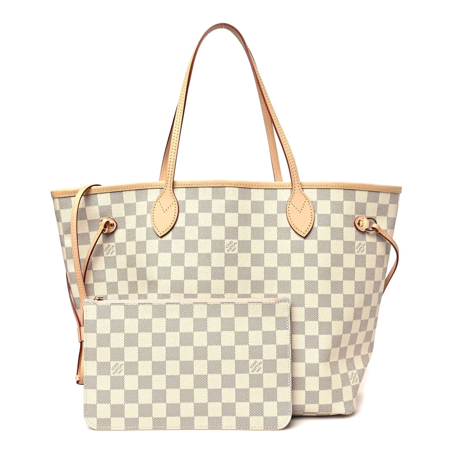 Damier Azur Neo Neverfull MM Rose Ballerine