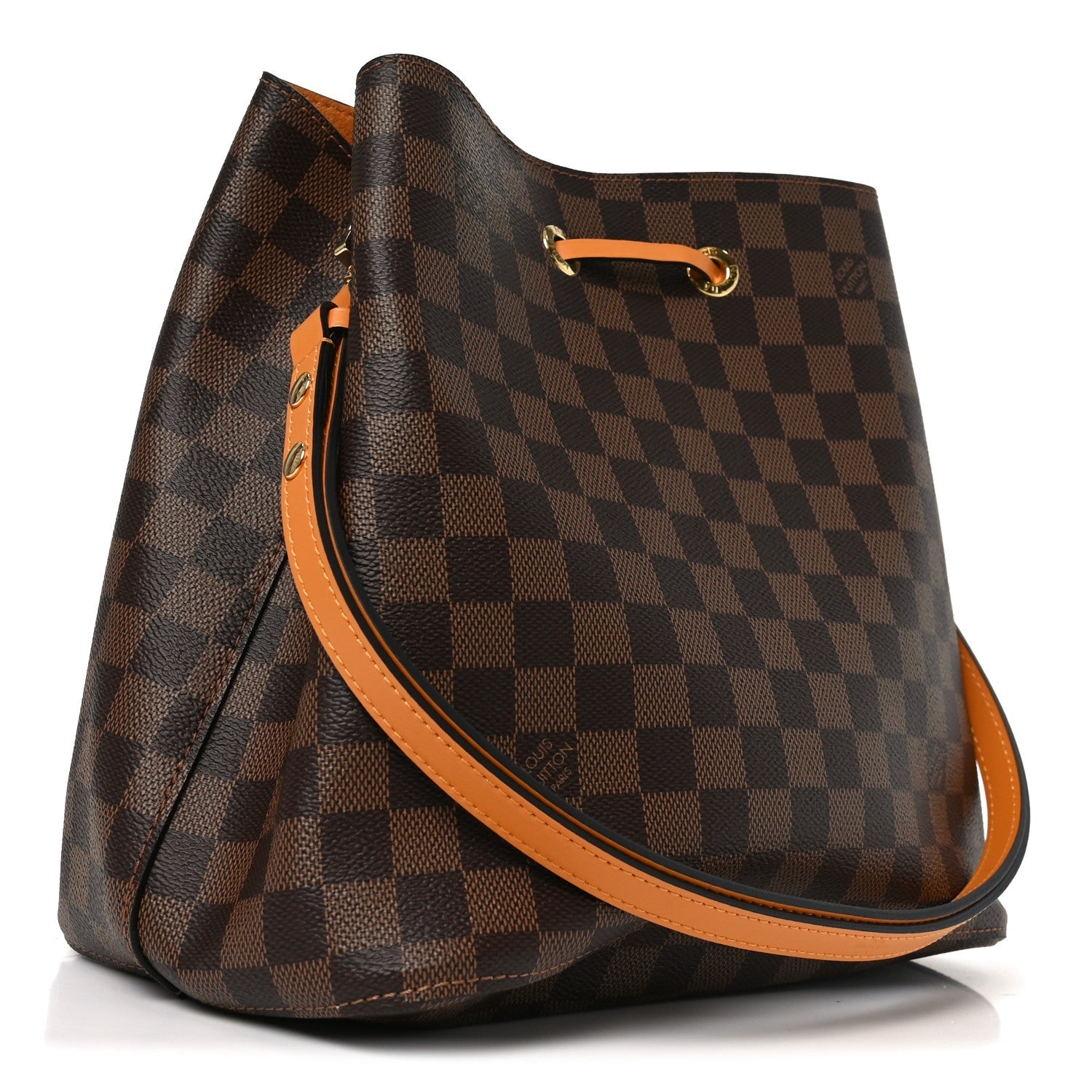 Damier Ebene Neonoe MM Safran