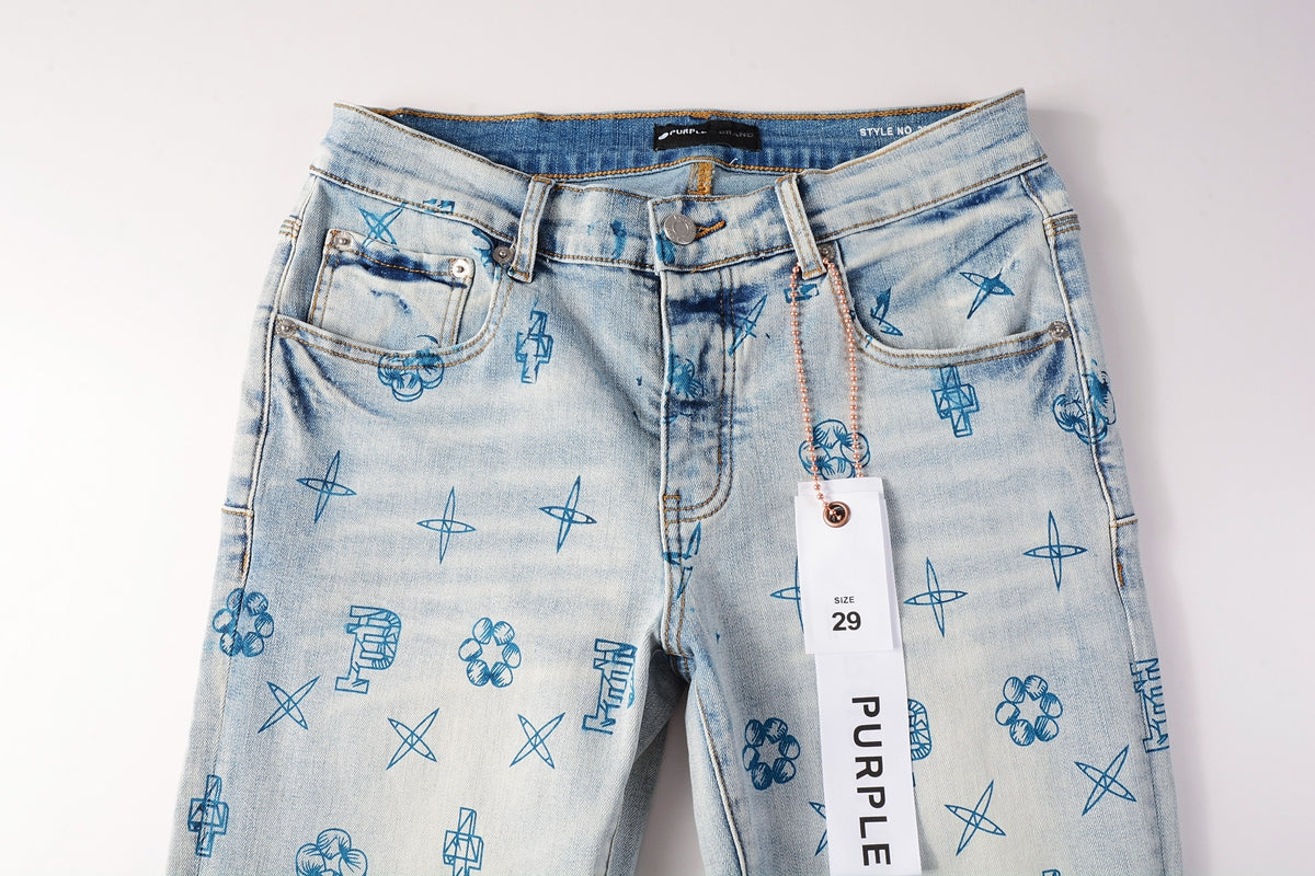 Men's Purple Jeans 9063