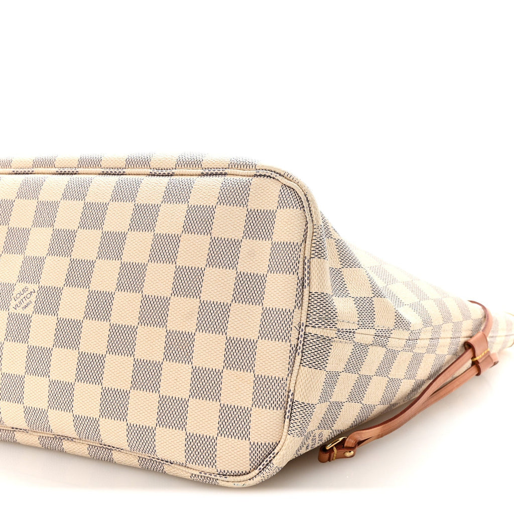 Damier Azur Neo Neverfull MM Rose Ballerine