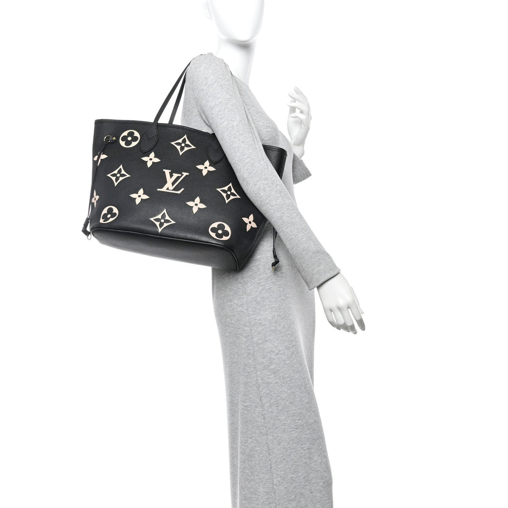Empreinte Monogram Giant Neverfull MM Black Beige