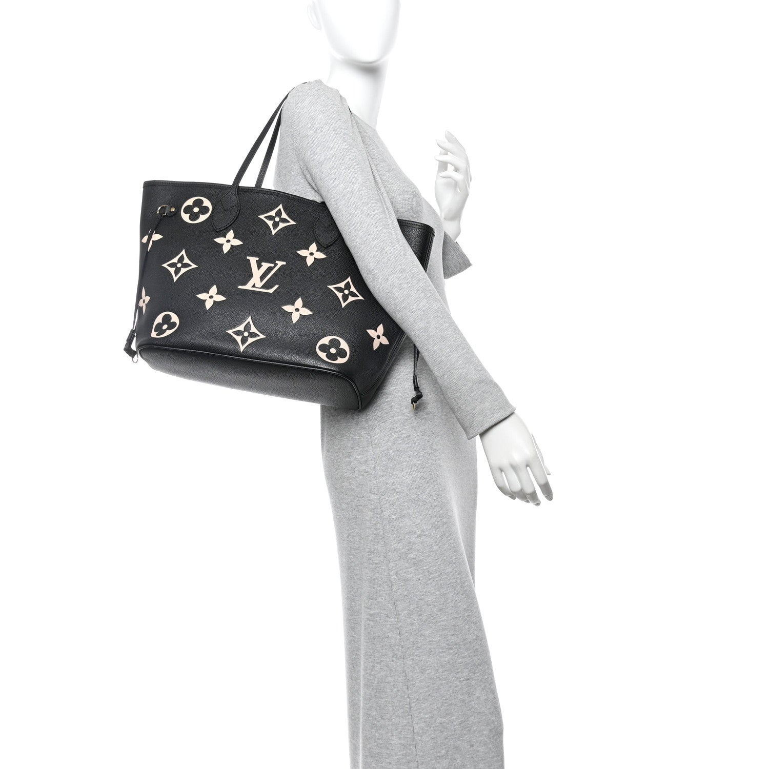 Empreinte Monogram Giant Neverfull MM Black Beige