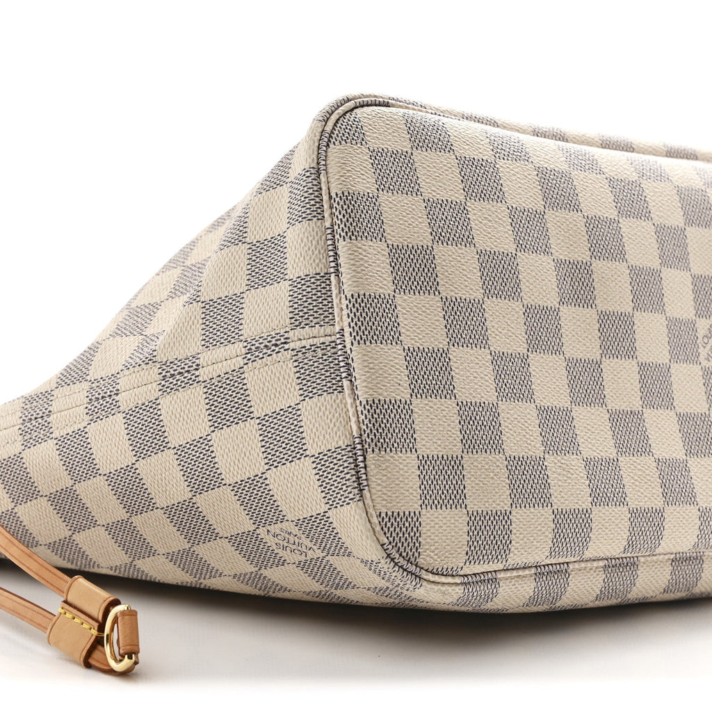 Damier Azur Neo Neverfull MM Rose Ballerine