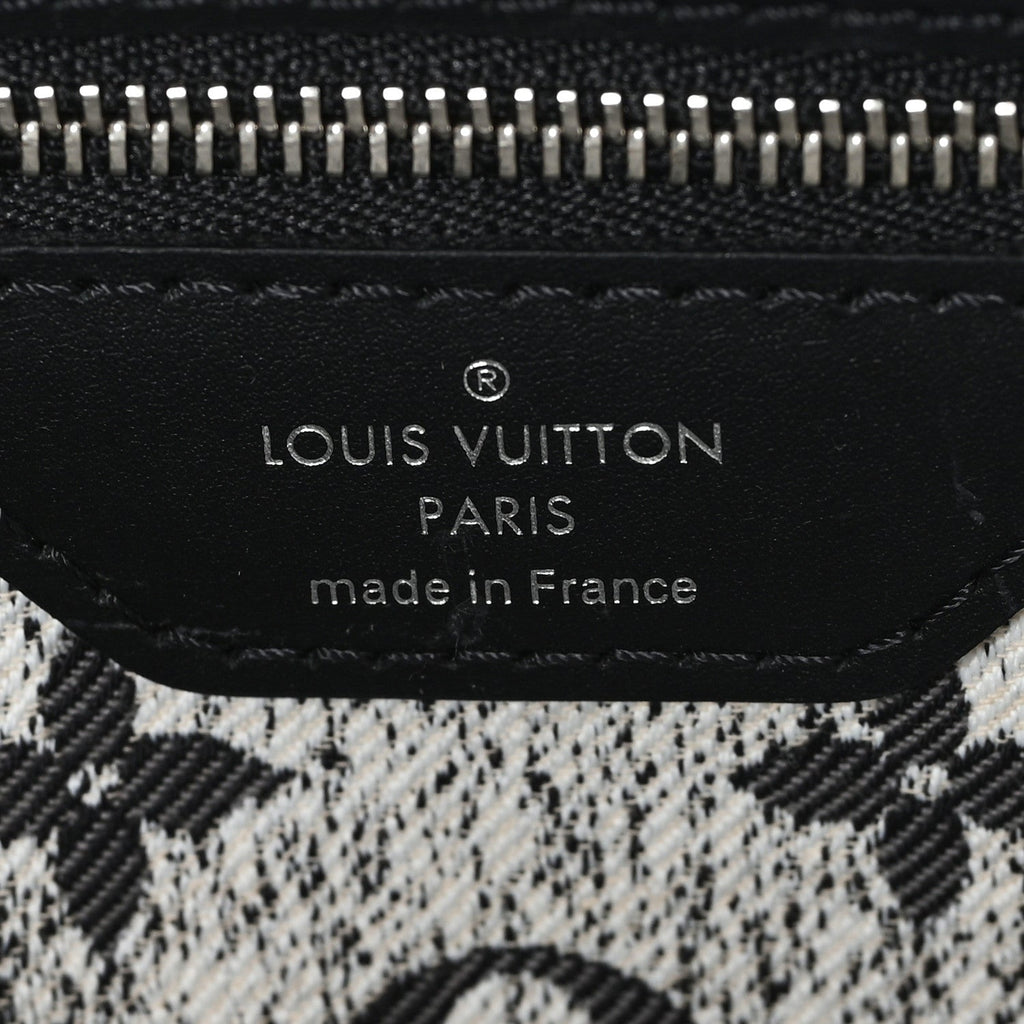Denim Monogram Jacquard Neverfull MM Grey