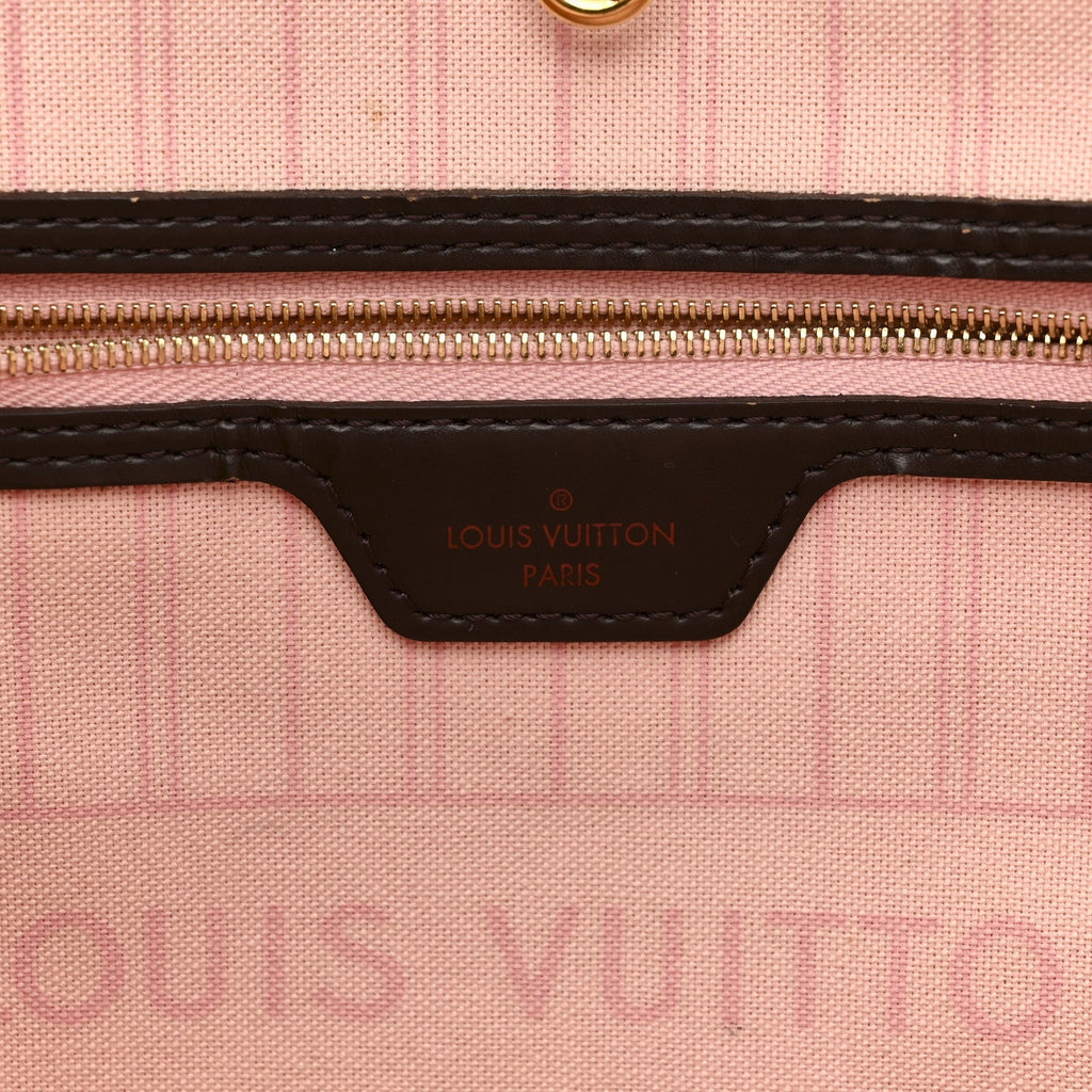 Damier Ebene Neo Neverfull MM Rose Ballerine