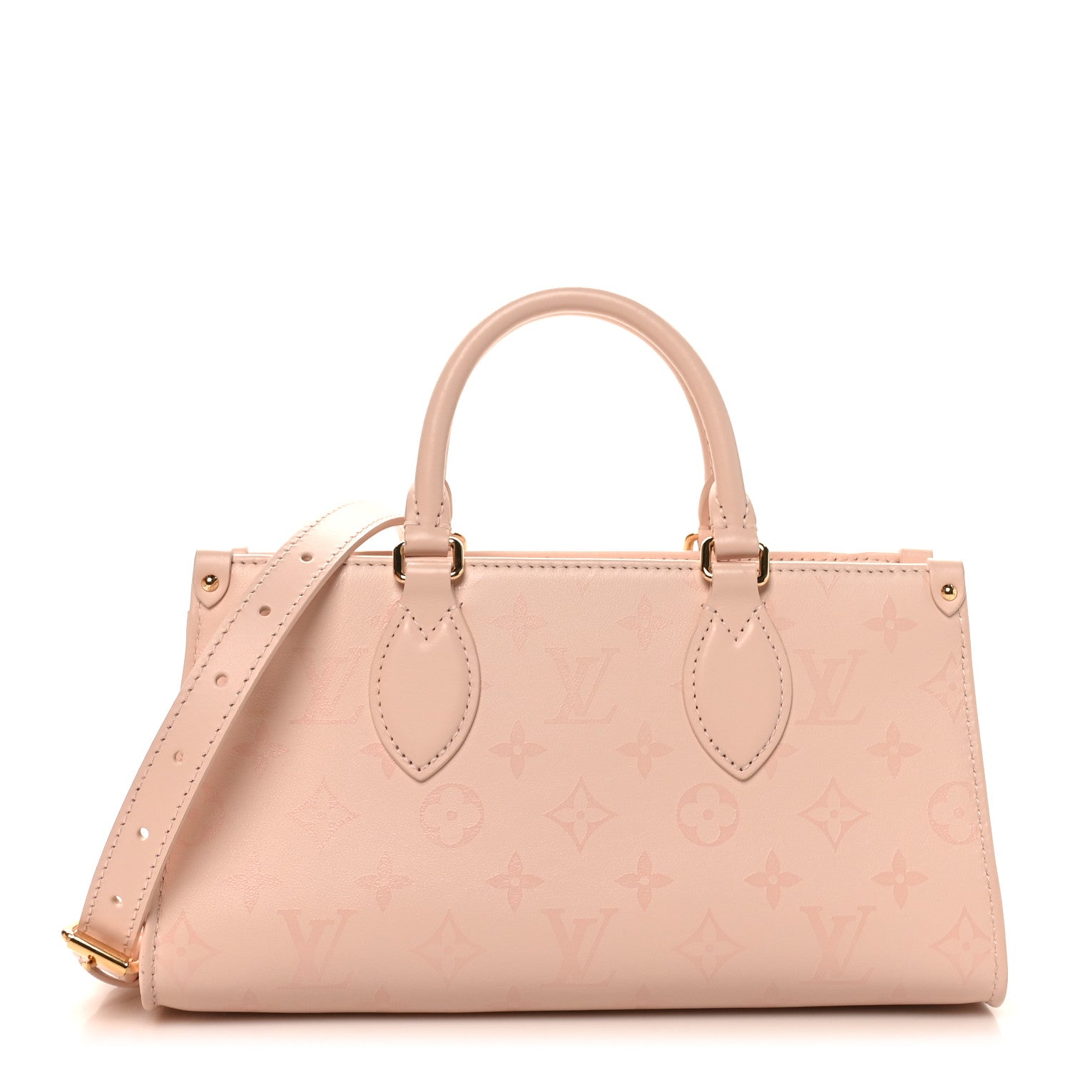Calfskin OnTheGo East West Pearl Pink