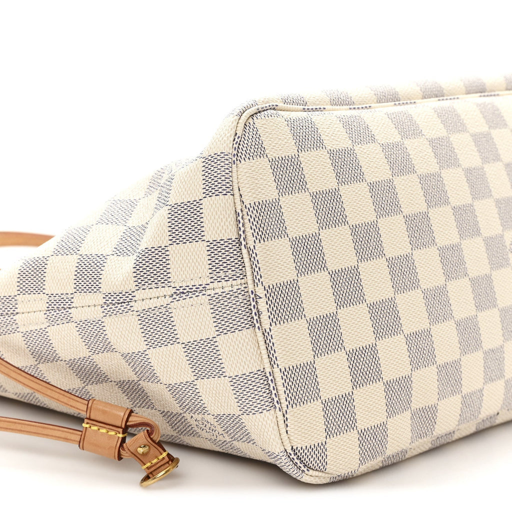 Damier Azur Neo Neverfull MM Rose Ballerine