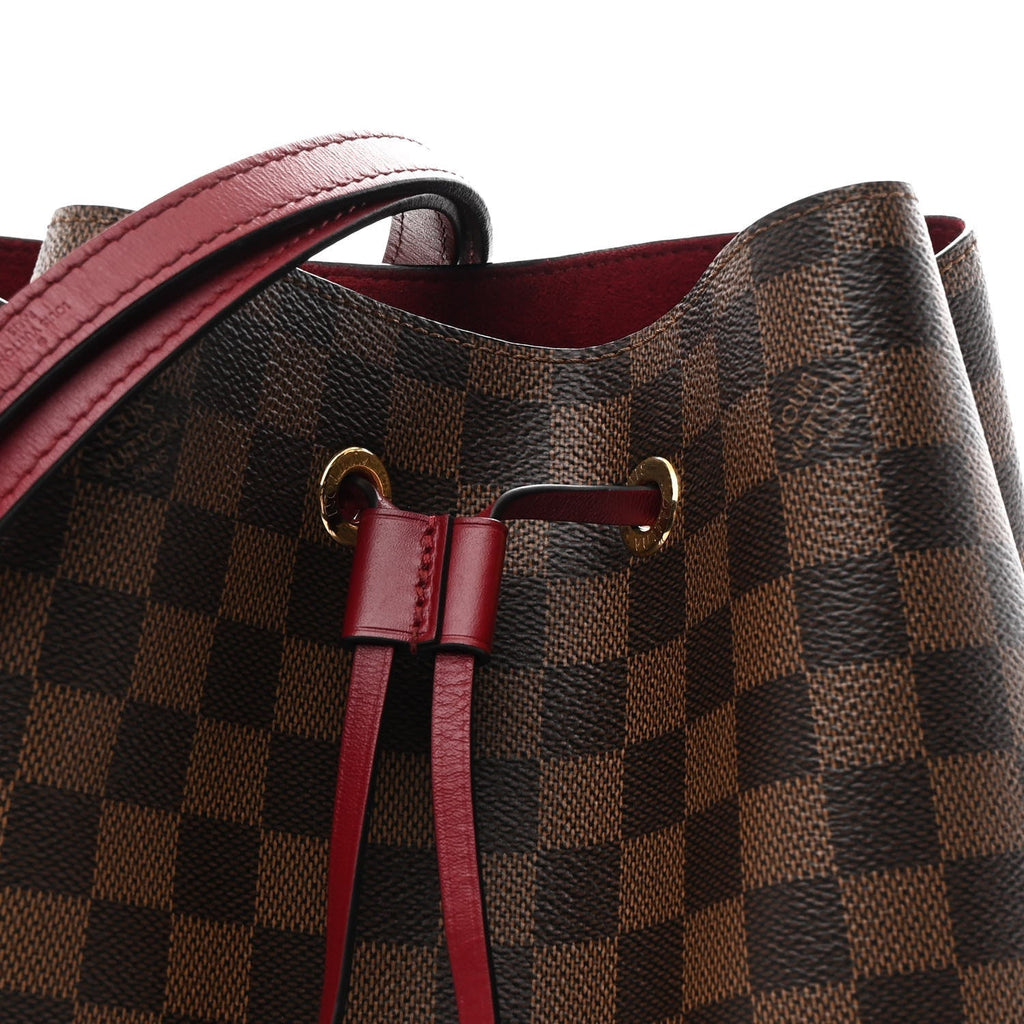 Damier Ebene Neonoe MM Cherry Berry