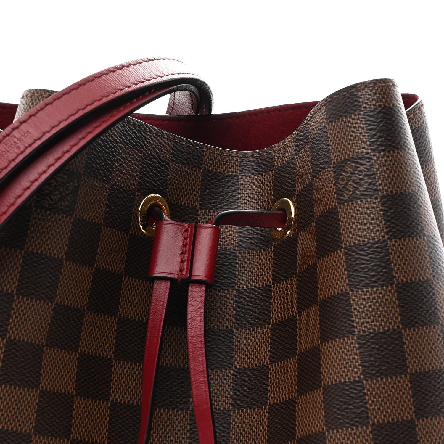 Damier Ebene Neonoe MM Cherry Berry