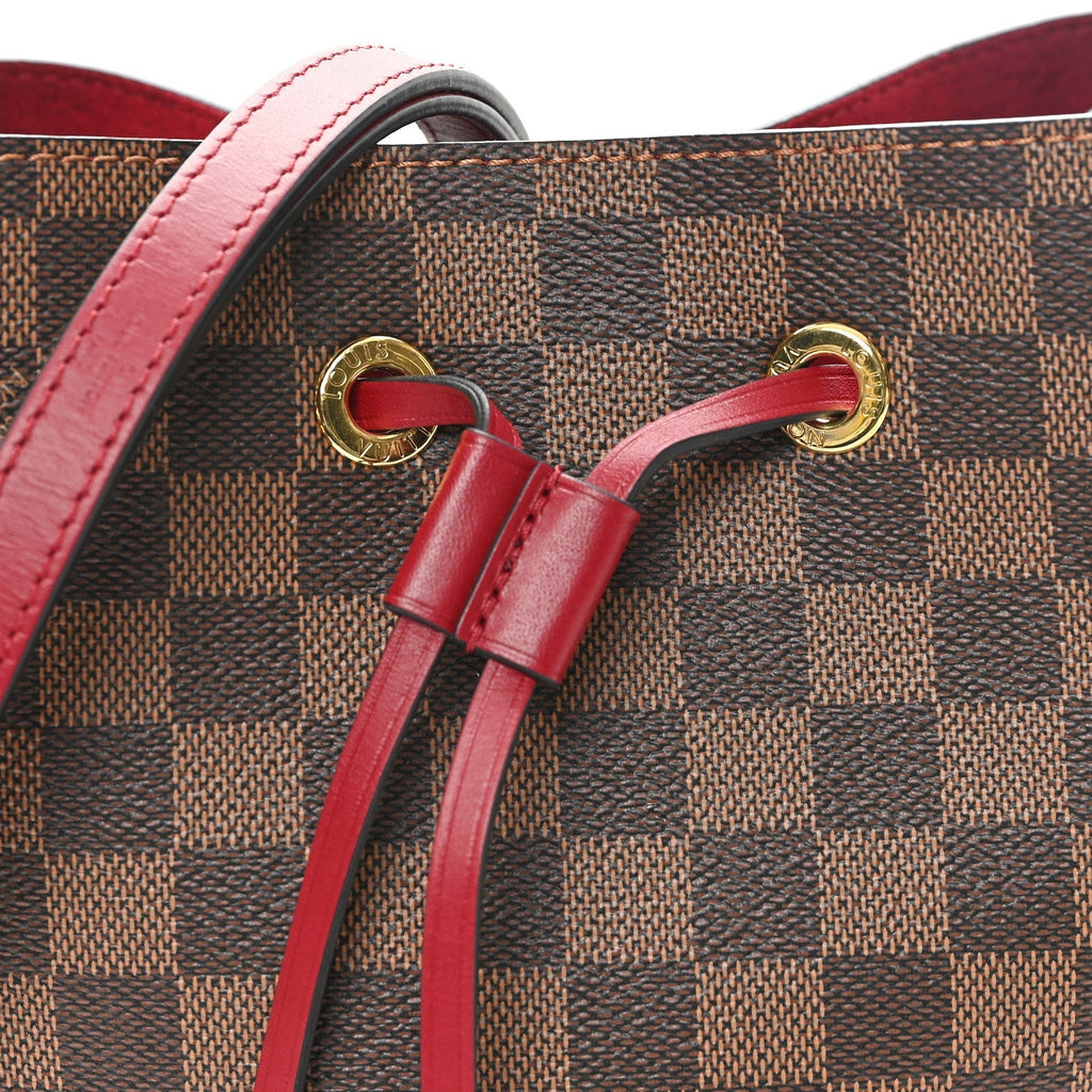 Damier Ebene Neonoe MM Cherry Berry