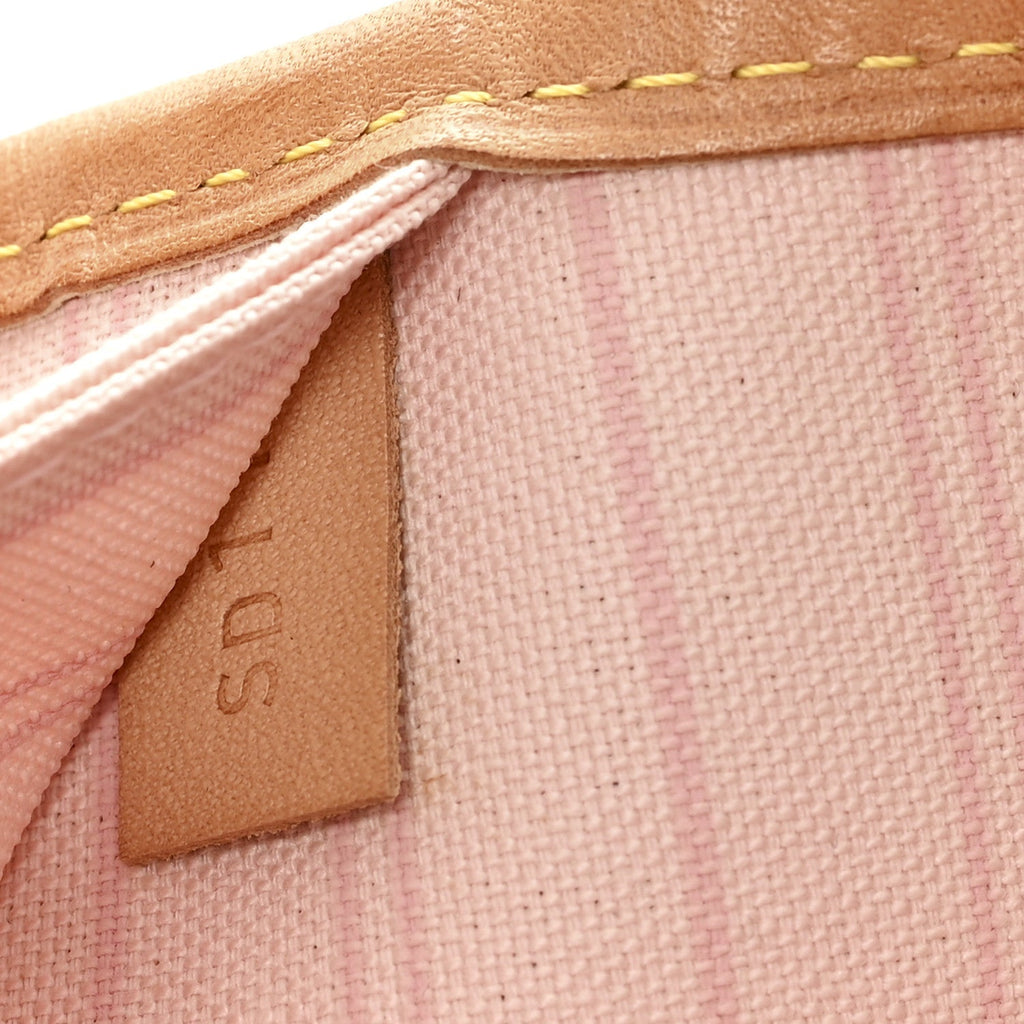 Damier Azur Neo Neverfull MM Rose Ballerine