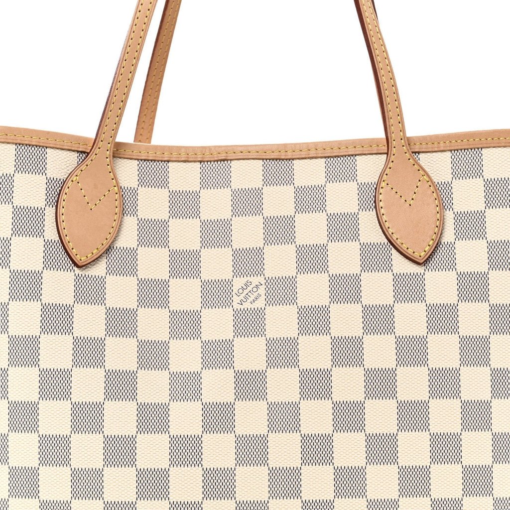 Damier Azur Neo Neverfull MM Rose Ballerine