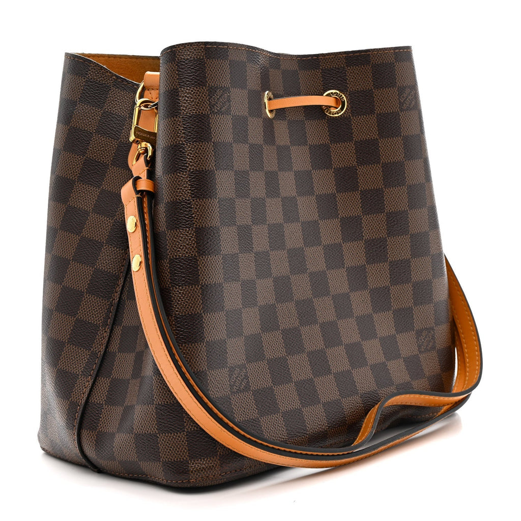 Damier Ebene Neonoe MM Safran