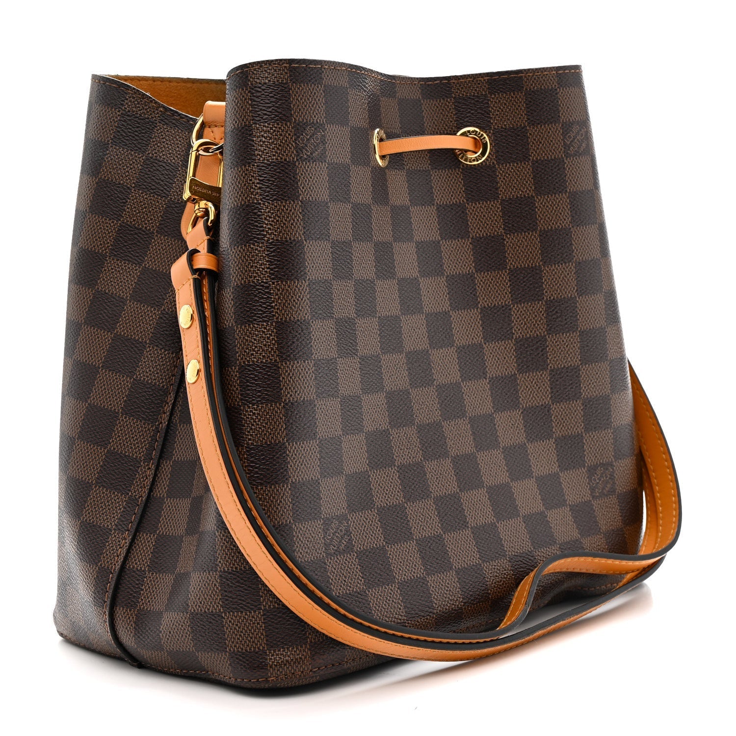 Damier Ebene Neonoe MM Safran