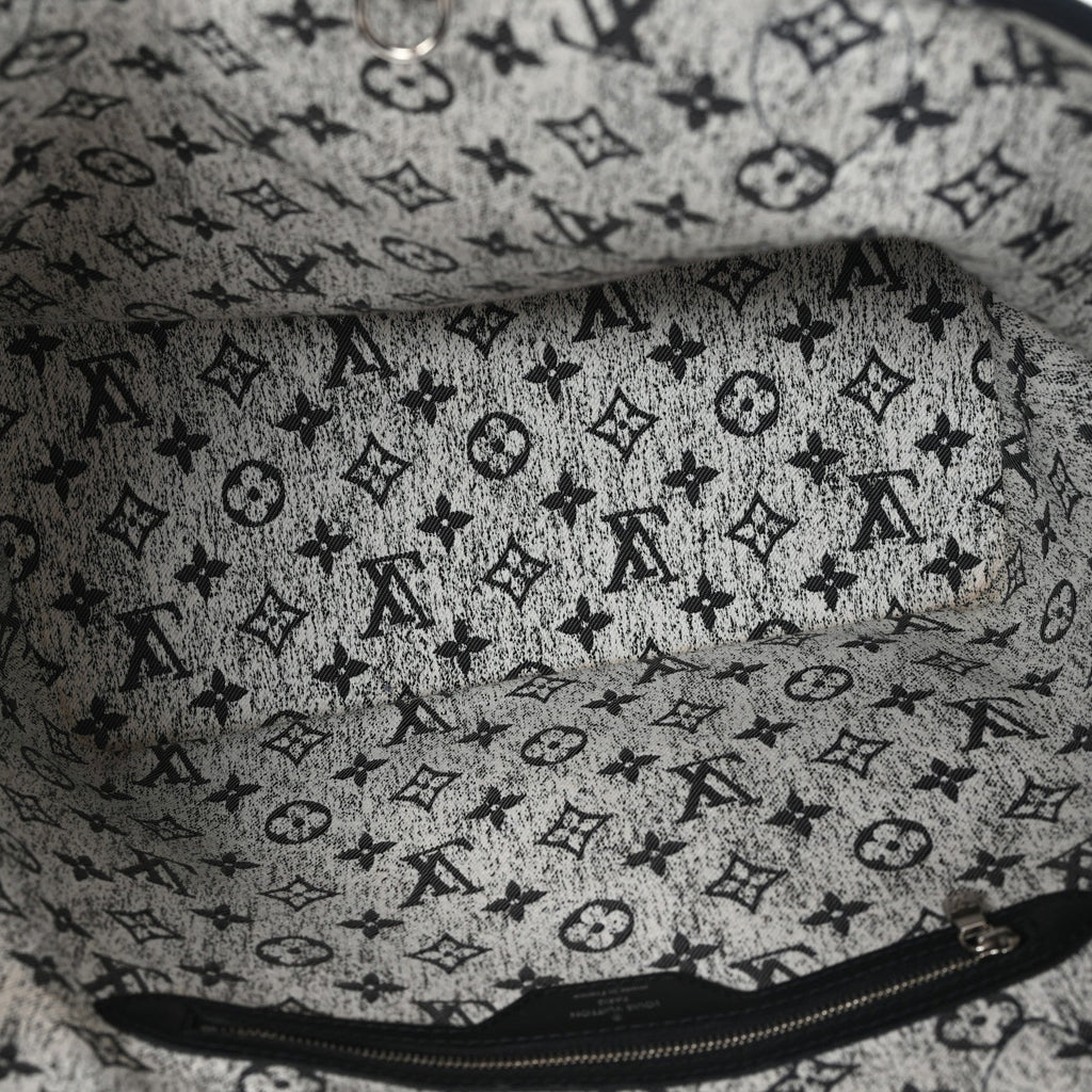 Denim Monogram Jacquard Neverfull MM Grey