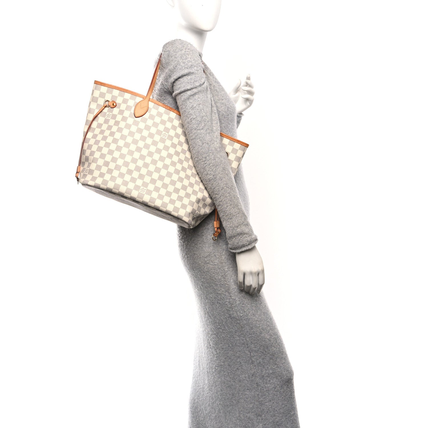 Damier Azur Neo Neverfull MM Rose Ballerine