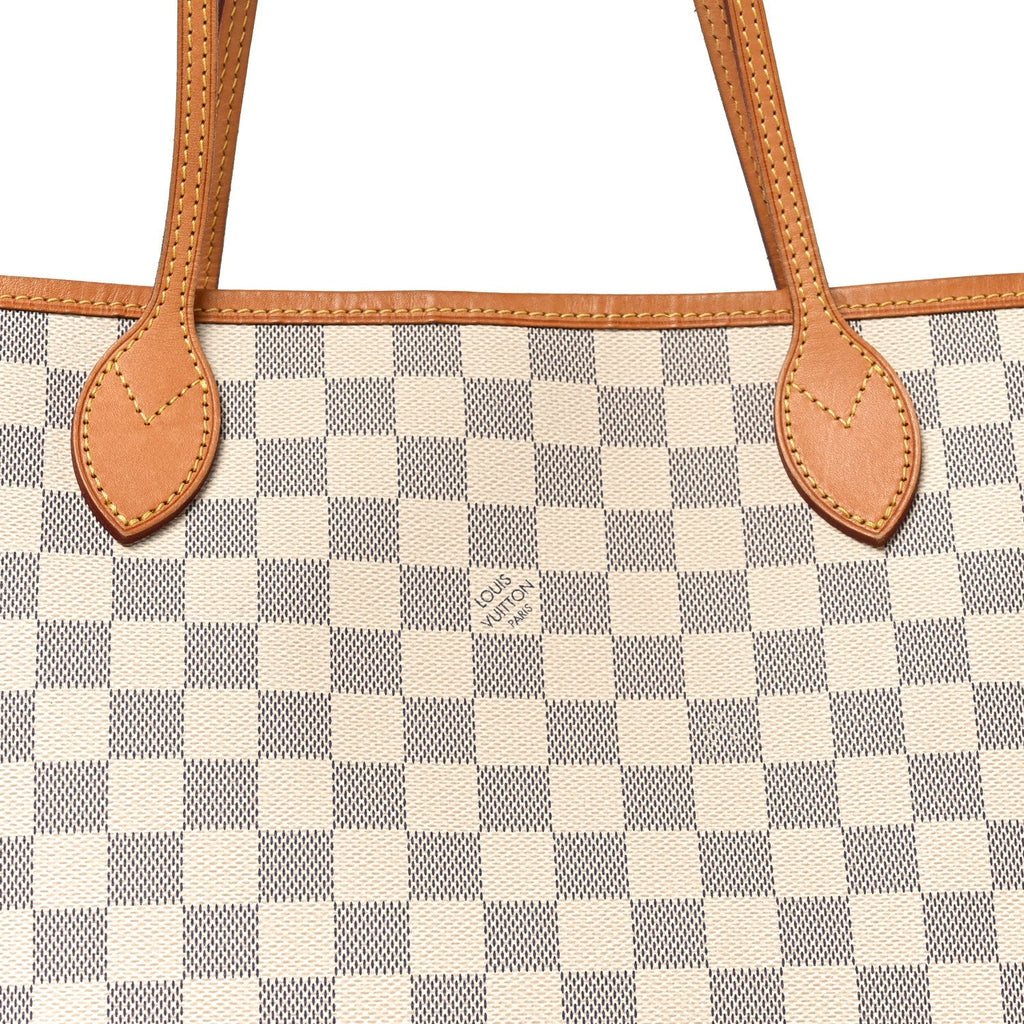 Damier Azur Neo Neverfull MM Rose Ballerine