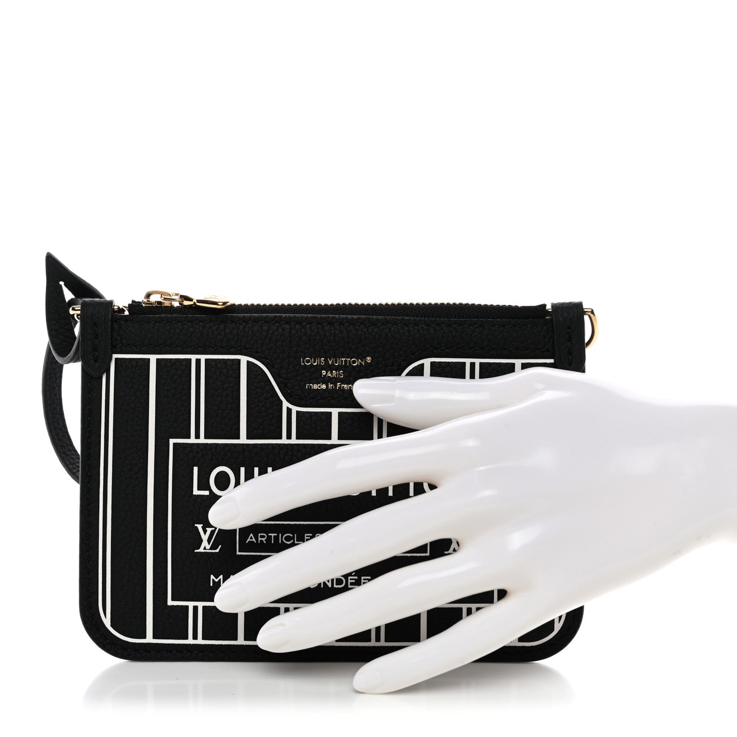 Calfskin Neverfull Inside Out BB Pochette Black