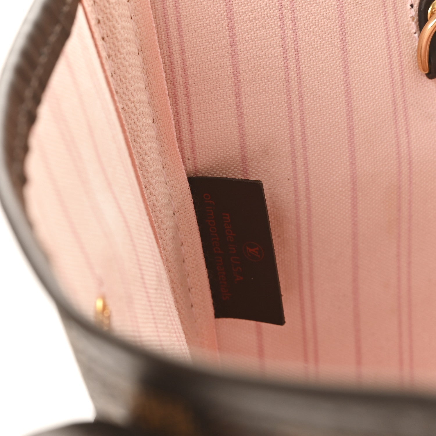 Damier Ebene Neo Neverfull MM Rose Ballerine