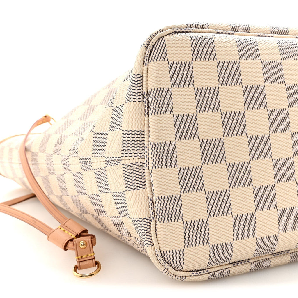 Damier Azur Neo Neverfull MM Rose Ballerine