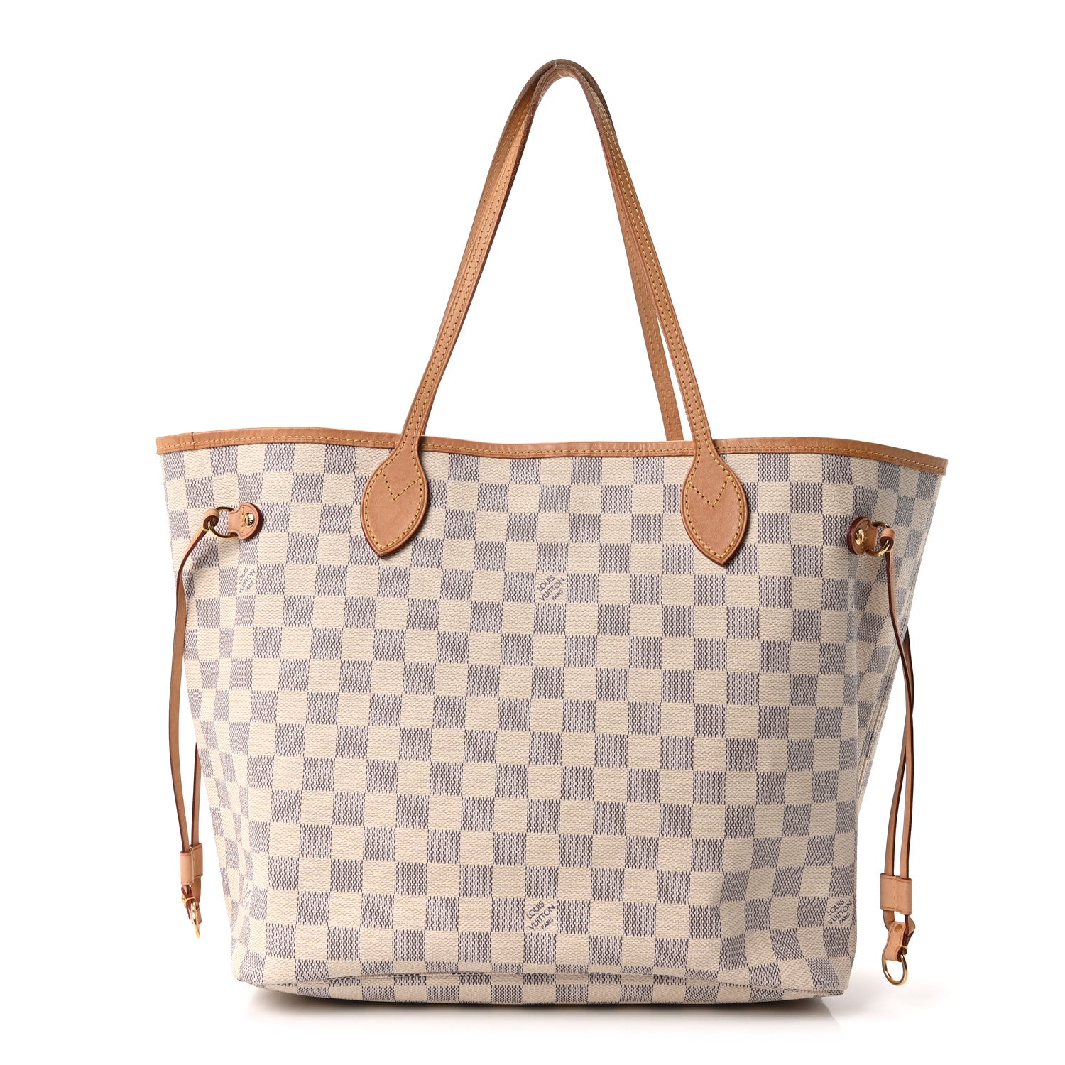 Damier Azur Neo Neverfull MM Rose Ballerine