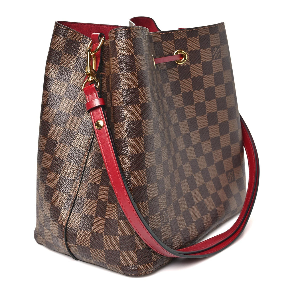 Damier Ebene Neonoe MM  Cherry Berry