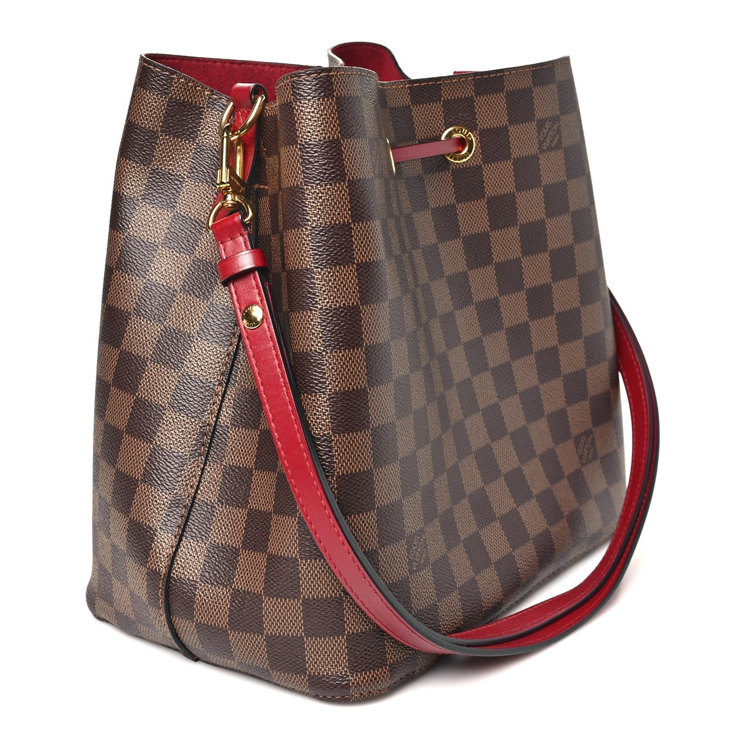 Damier Ebene Neonoe MM  Cherry Berry
