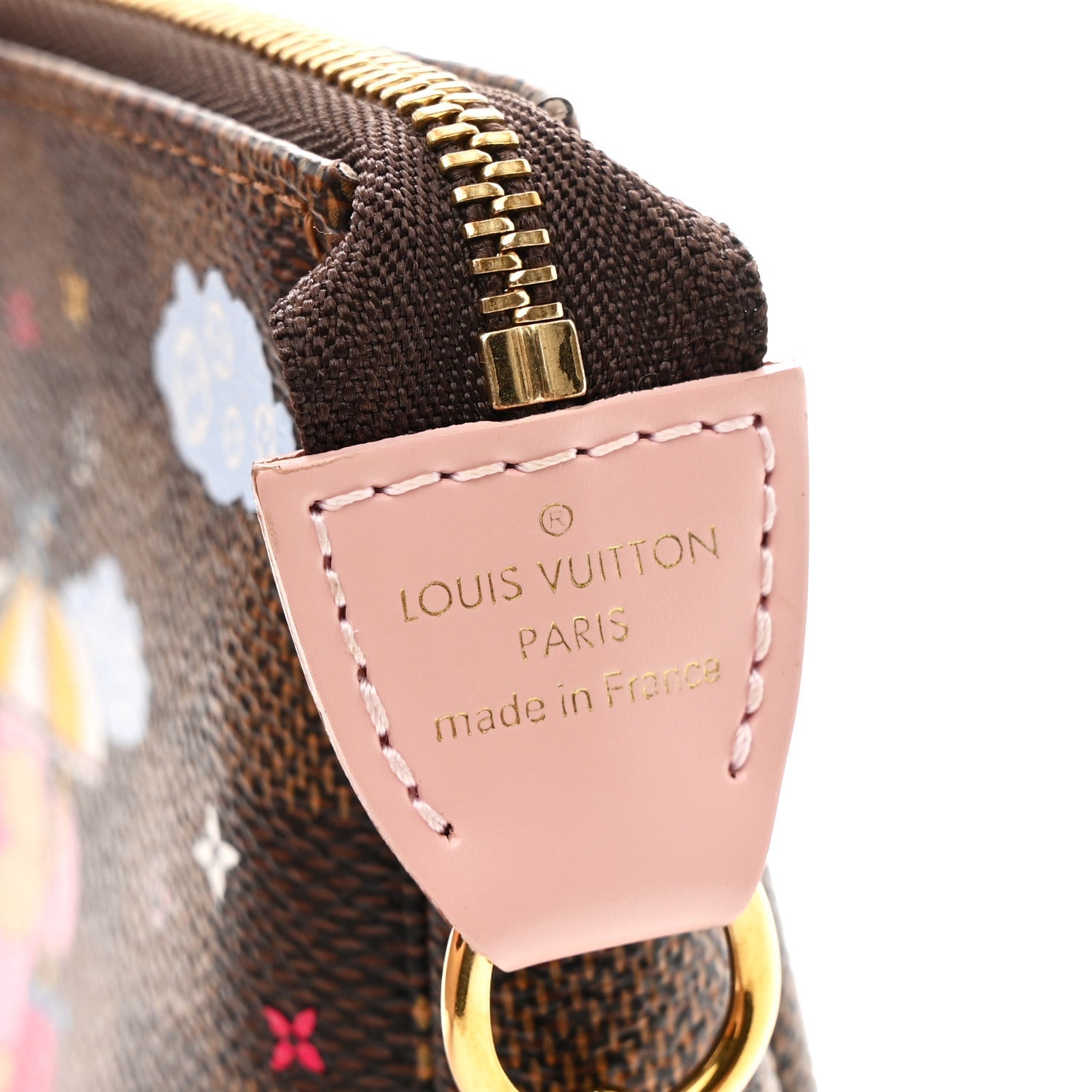 Damier Ebene 2020 Christmas Animation Big Wheel Mini Pochette Accessories Rose Ballerine
