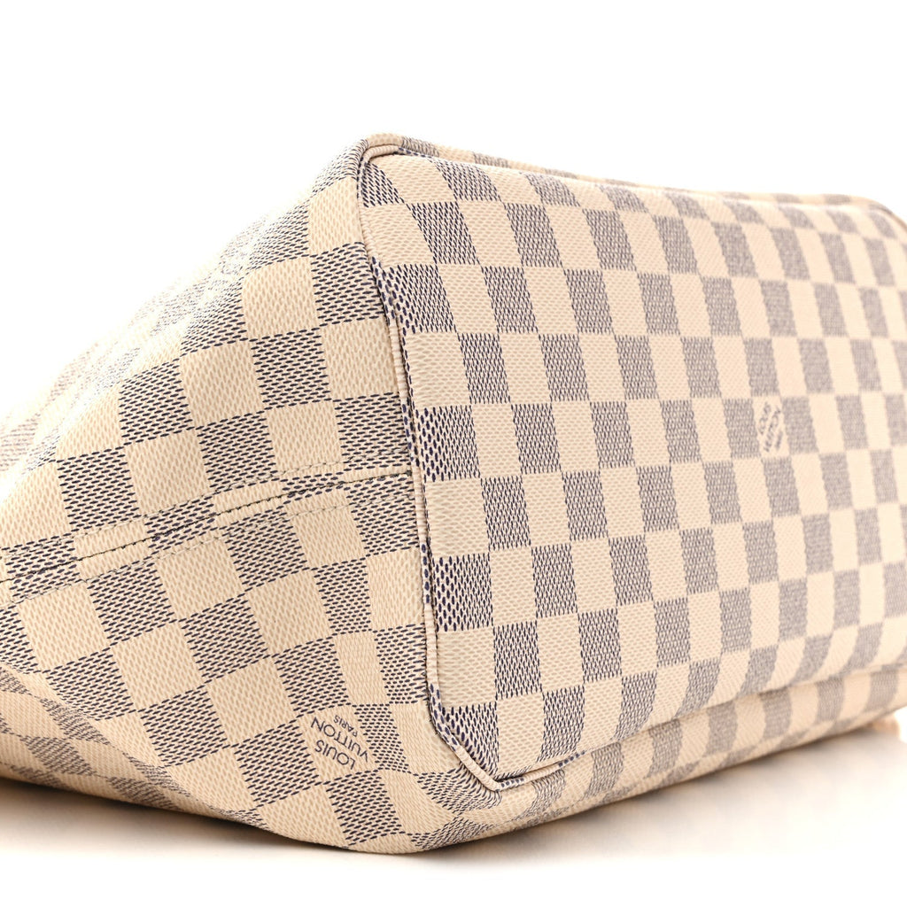 Damier Azur Neo Neverfull MM Rose Ballerine