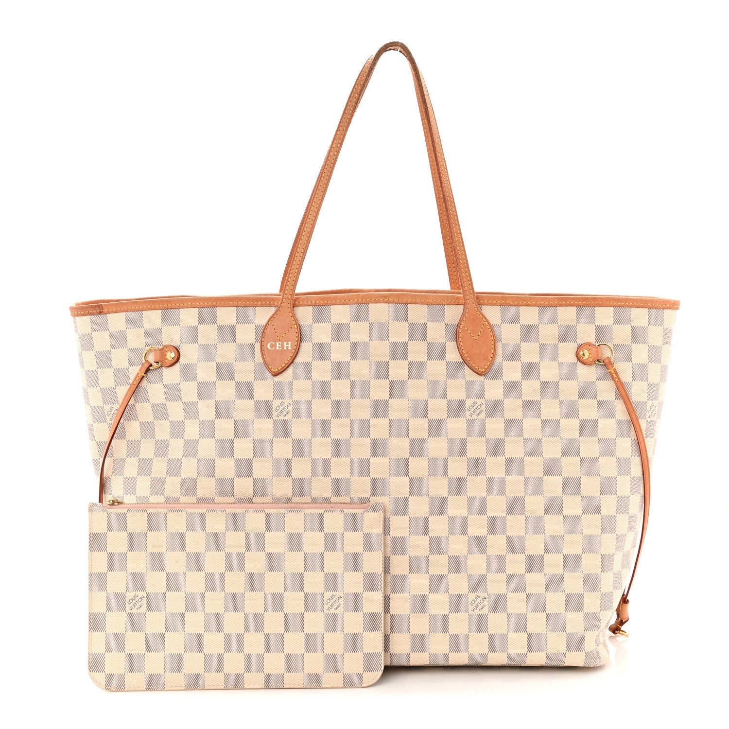 Damier Azur Neo Neverfull GM Rose Ballerine